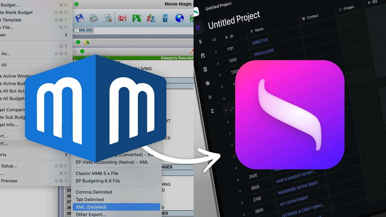 Import Movie Magic Budgets into Saturation