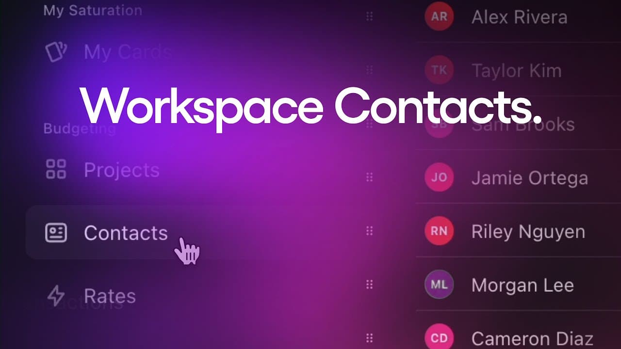 Keep Vendor & Crew Info Organized with Workspace Contacts
